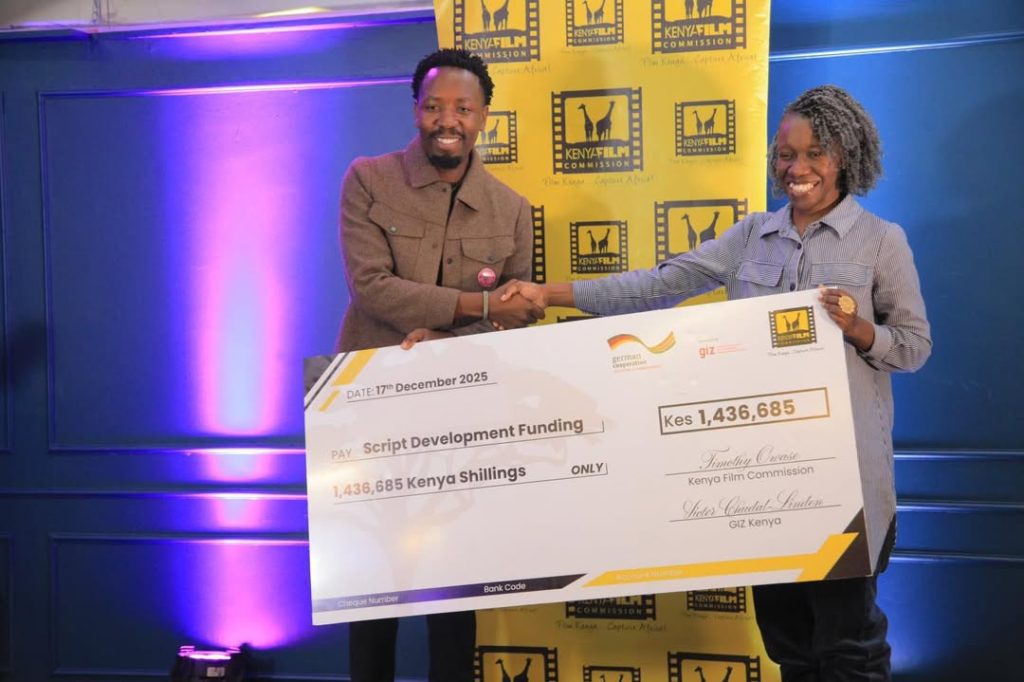 image of kyansimre oroni getting a grant for his next animated show