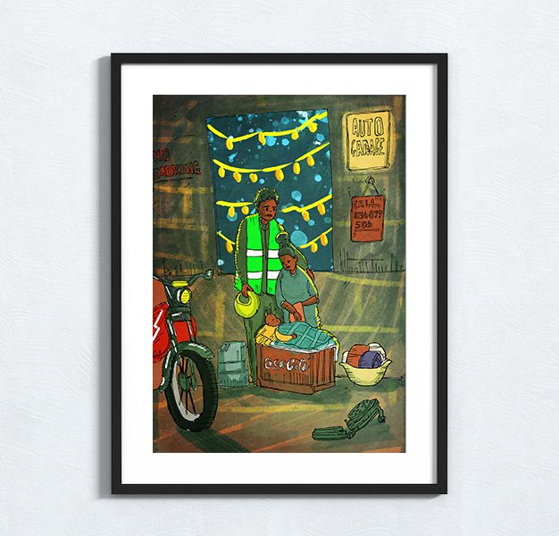 Kenyan Christmas Framed Artwork